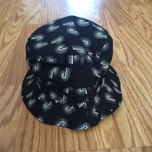 NEW PINK DOLPHIN WHIRLPOOL BLACK BUCKET HAT